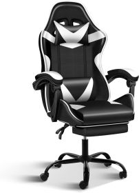 Gaming Chair with Footrest, Big and Tall Gamer Chair, Racing Style Adjustable Swivel Office Chair